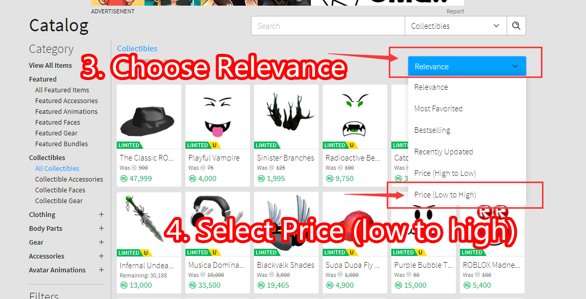 How To List Item In Roblox